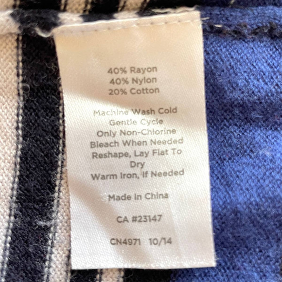 Talbots Multicolor Striped Button Shoulder Sweater Plus Size - Picture 12 of 12